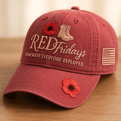 Red Fridays Remember Everyone Deployed Hat American Flag Cap Gift For Dad Red Fridays Remember Everyone Deployed Hat American Flag Cap Gift For Dad - Image 1