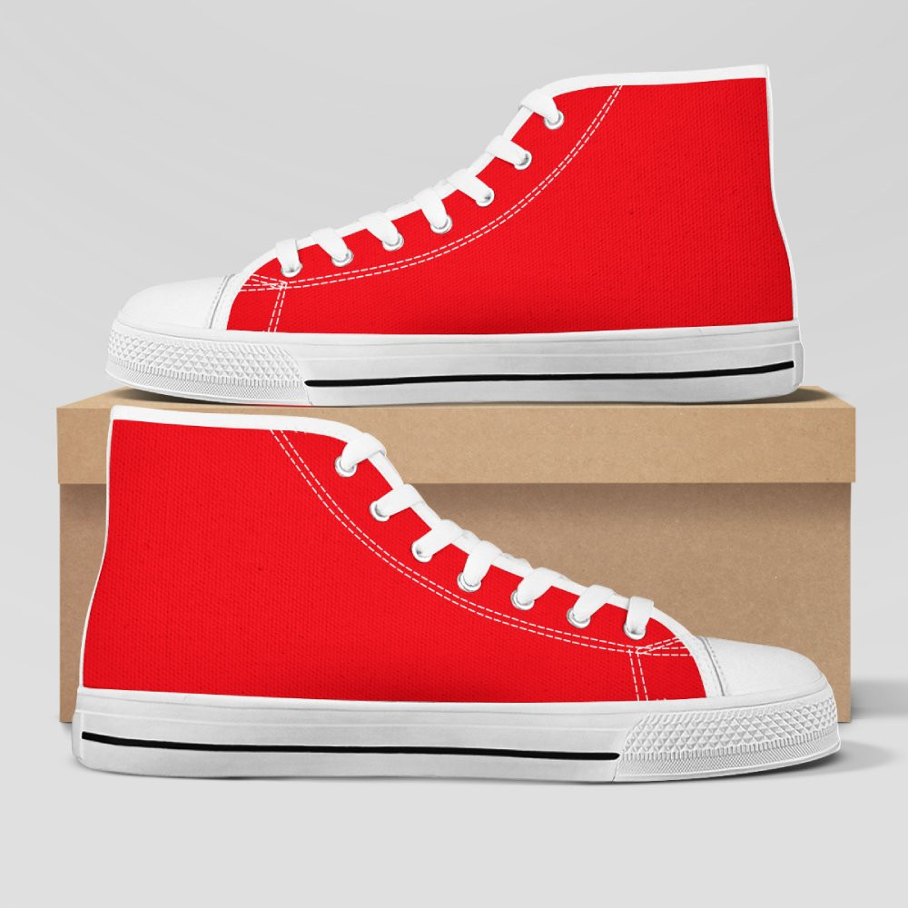 Red High Top Shoes Red High Top Shoes - Image 1