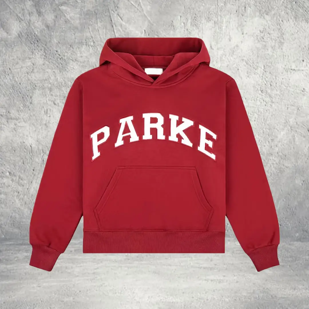 Red Parke Hoodie Parke Varsity Hooded Sweatshirt Birthday Gift for Bestie