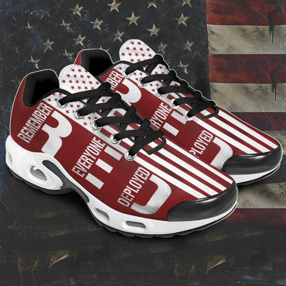 RED Remember Everyone Deployed Sneakers RED Friday Patriotic Shoes Support Military Merchandise -WearandDecor