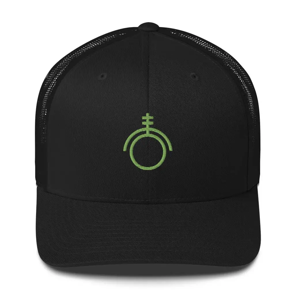 Red Rising Merch Embroidered Green Sigil Trucker Hat Gift Ideas For Son