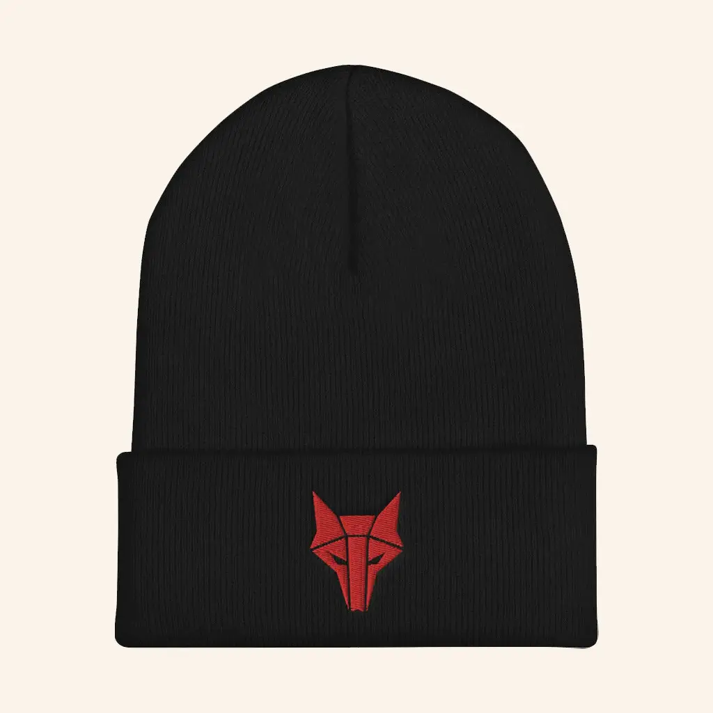 Red Rising Merch Howler Embroidered Beanie Birthday Presents For Boyfriend Red Rising Merch Howler Embroidered Beanie Birthday Presents For Boyfriend - Image 1