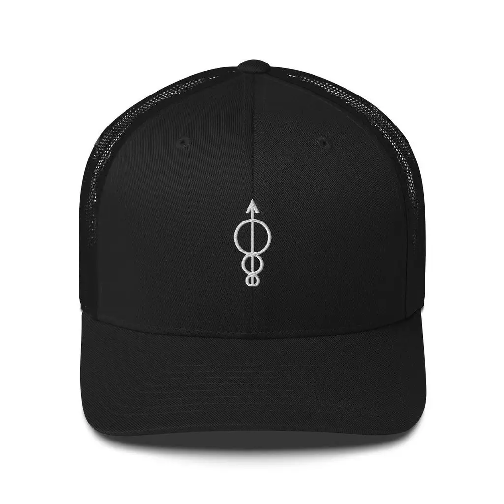 Red Rising Merch White Sigil Trucker Hat Embroidered Presents For Him
