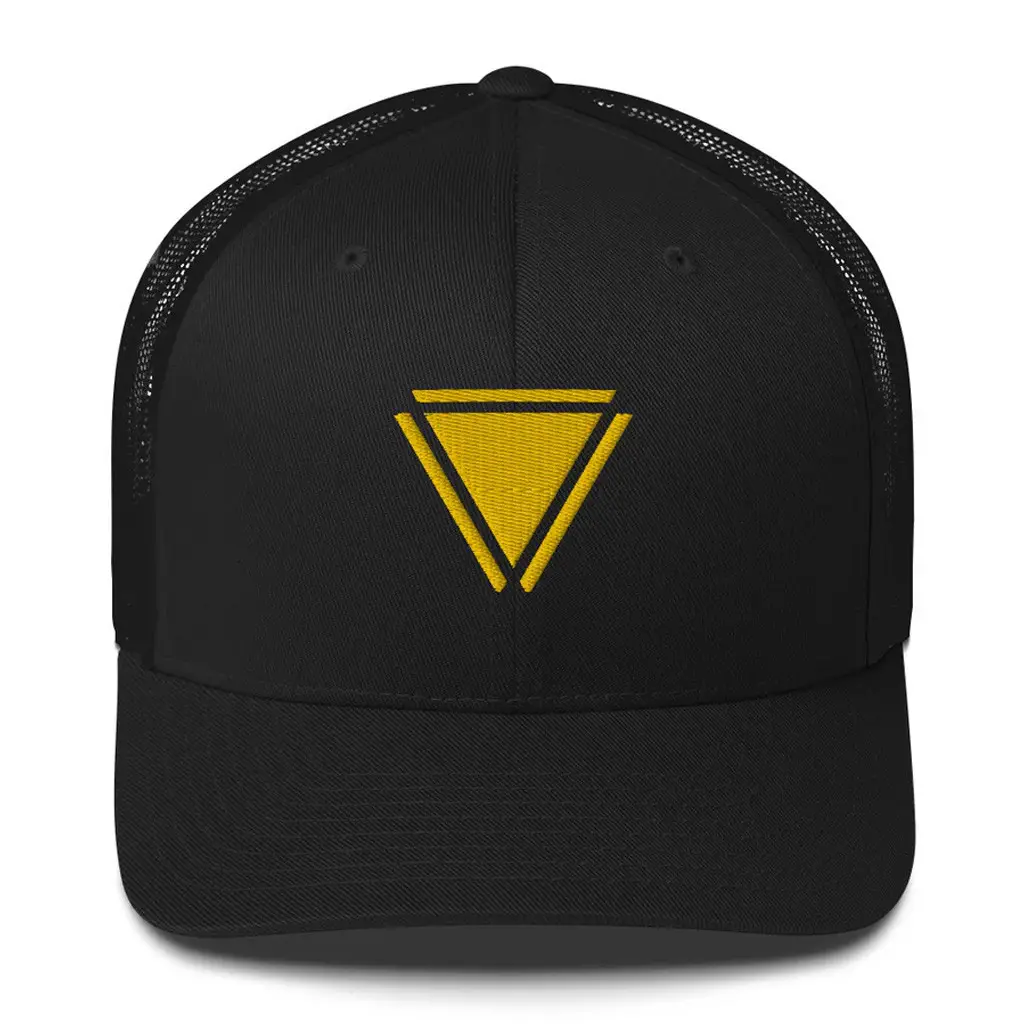Red Rising Merch Yellow Sigil Trucker Hat Embroidered Gift Ideas For Boyfriend