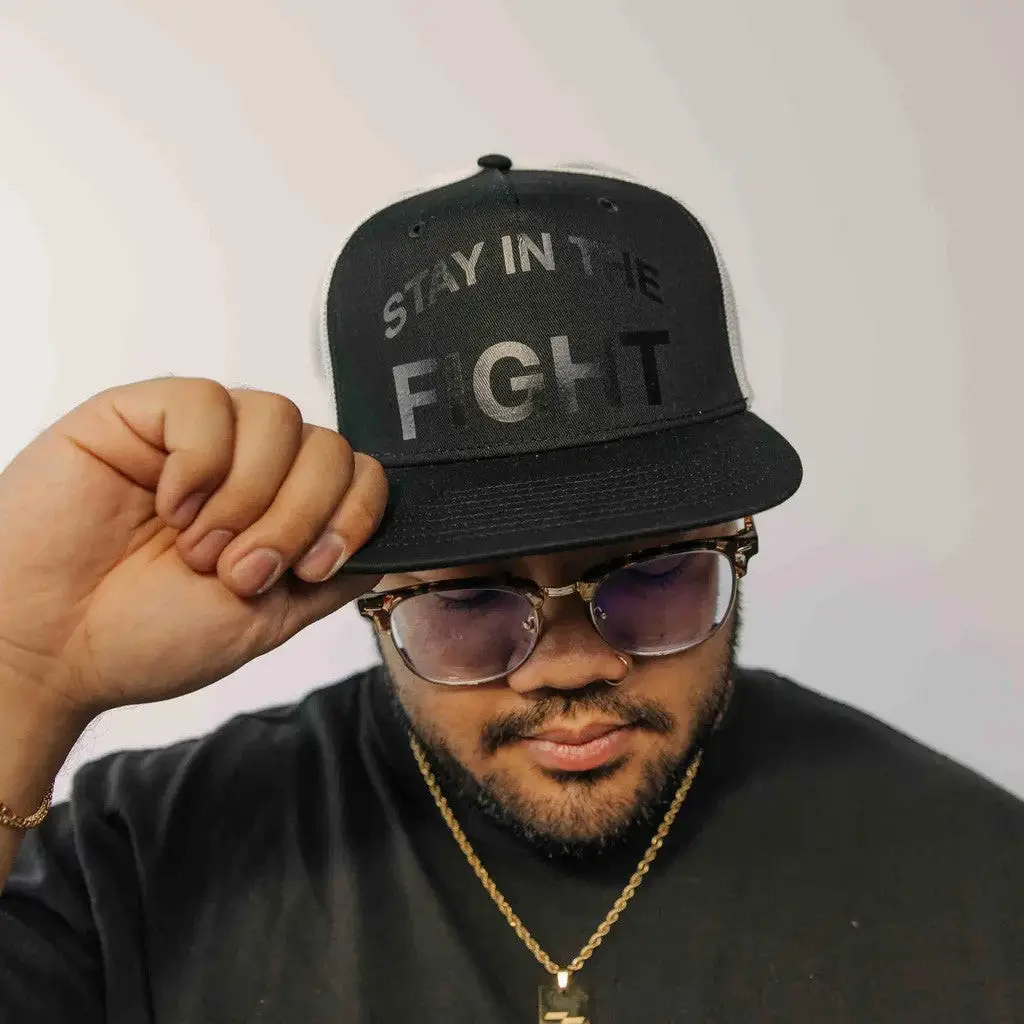 Red Rocks Merch Stay In The Fight Trucker Hat Snapback Gift Ideas For Him -WearandDecor Red Rocks Merch Stay In The Fight Trucker Hat Snapback Gift Ideas For Him -WearandDecor - Image 1