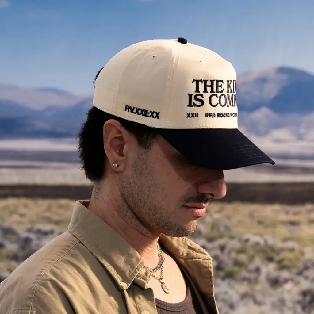 Red Rocks Merch TKIC Hat The King Is Coming Embroidered Hat Gifts For Him -WearandDecor