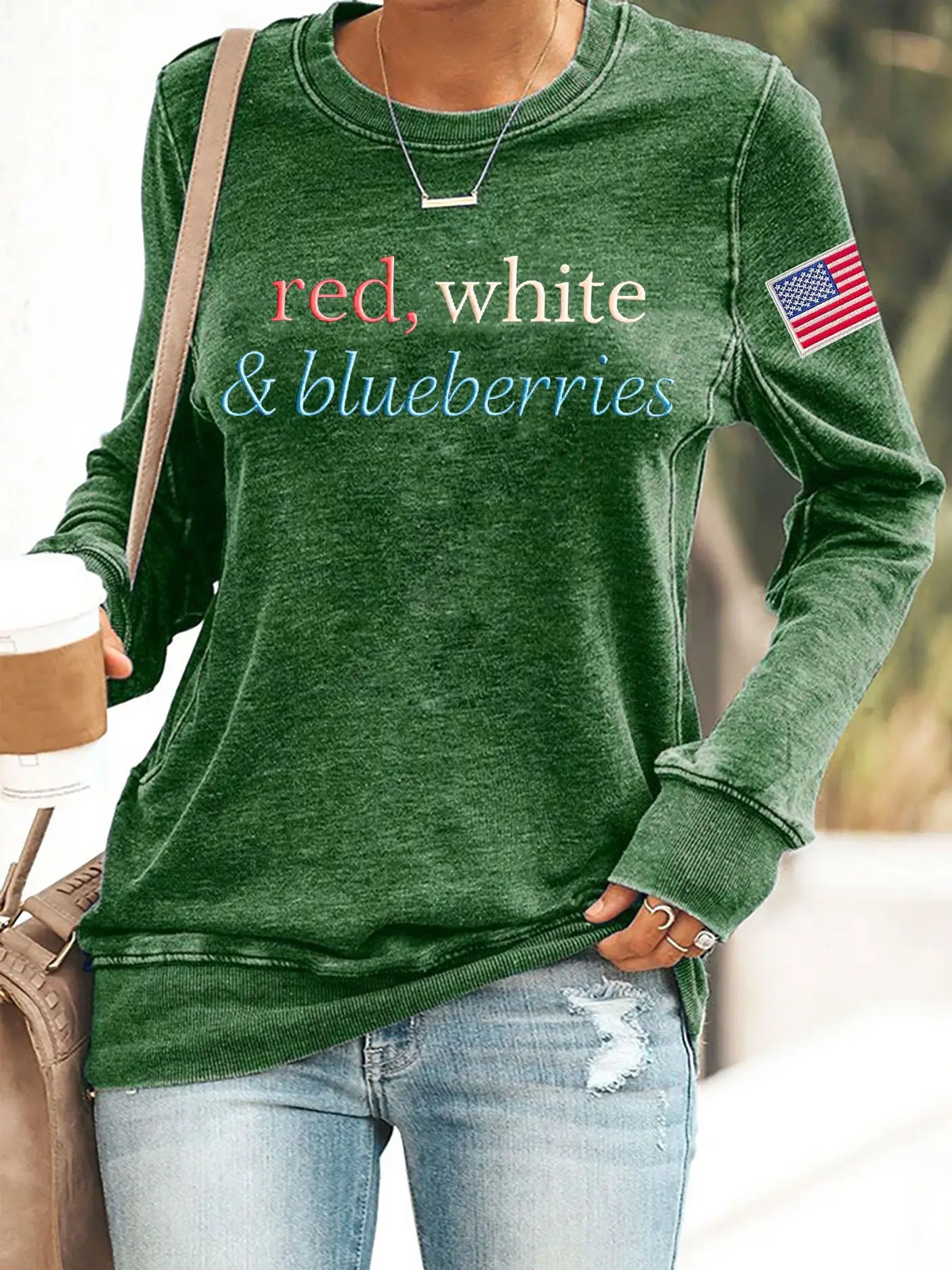 Red White And Blueberries Sweatshirt Charlie Kirk Is Our Hero Best Charlie Kirk Tribute Merchandise Red White And Blueberries Sweatshirt Charlie Kirk Is Our Hero Best Charlie Kirk Tribute Merchandise - Image 1