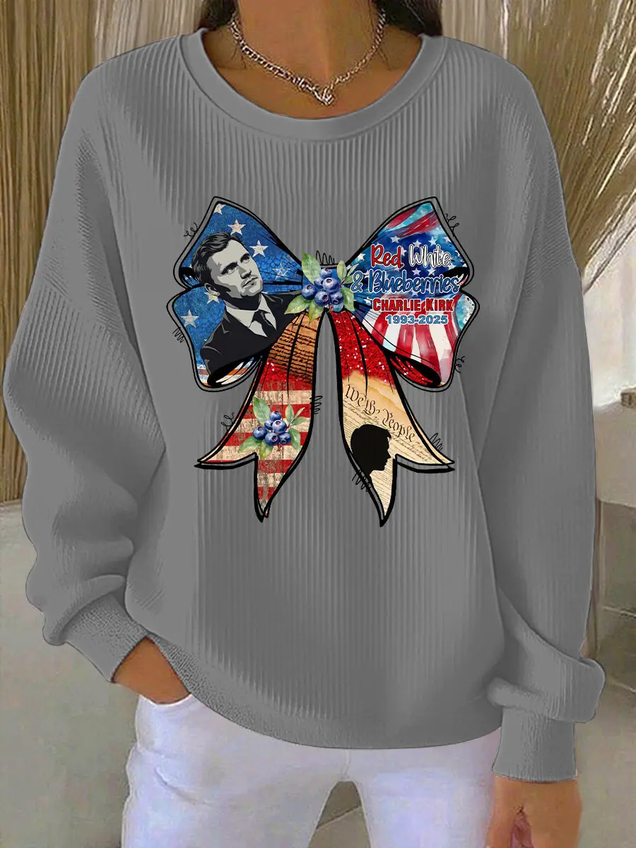 Red White And Blueberries Sweatshirt We The People 1993 2025 Tribute Charlie Kirk Merch Red White And Blueberries Sweatshirt We The People 1993 2025 Tribute Charlie Kirk Merch - Image 1