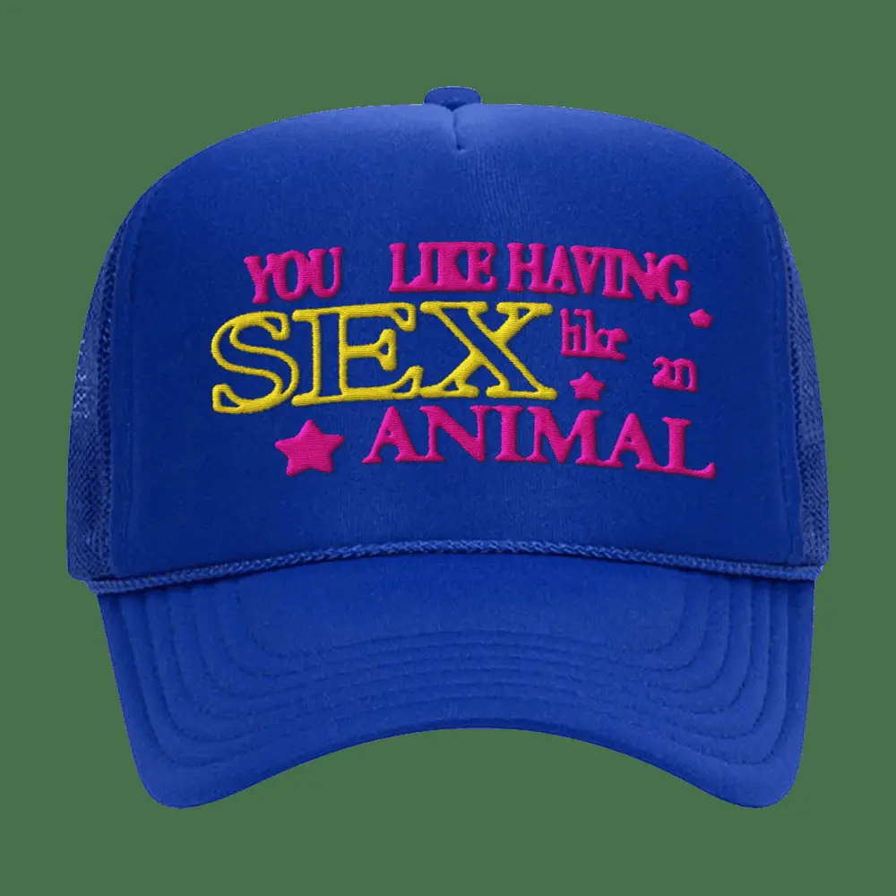 Remi Wolf Merch You Like Having Sex Like Animal Trucker Hat Father's Day Gifts -WearandDecor