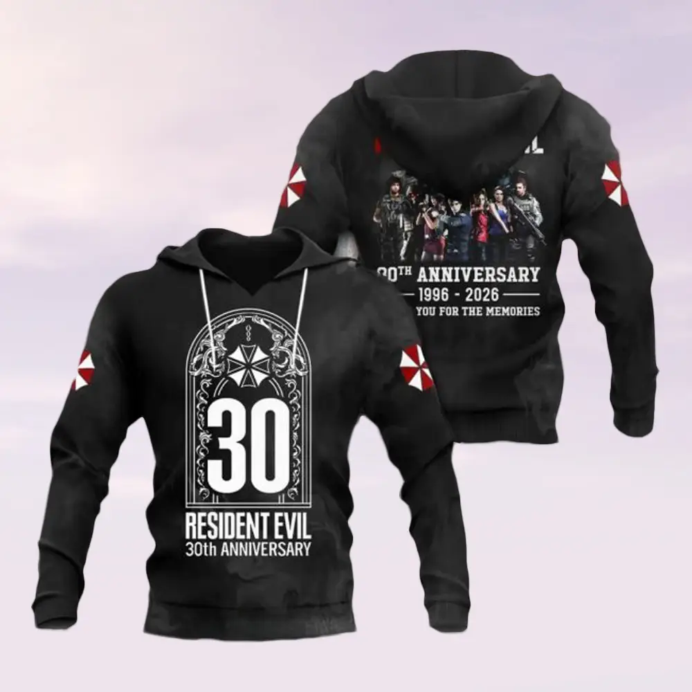 Resident Evil 30th Anniversary 1996-2026 Hoodie Best Gift For Game Lovers