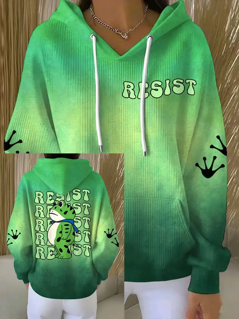 Resist Frog Hoodie Anti ICE Political Protest Sweatshirt Activist Apparel Best Gift For Supporters Resist Frog Hoodie Anti ICE Political Protest Sweatshirt Activist Apparel Best Gift For Supporters - Image 1