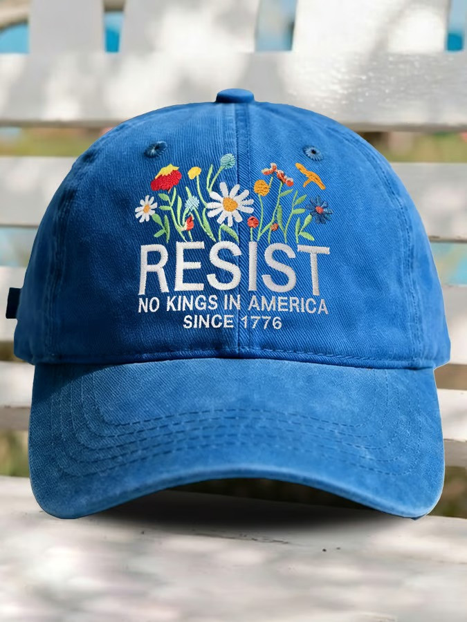 Resist No Kings In America Since 1776 Hat No Kings Protest Baseball Cap Anti Trump Gifts