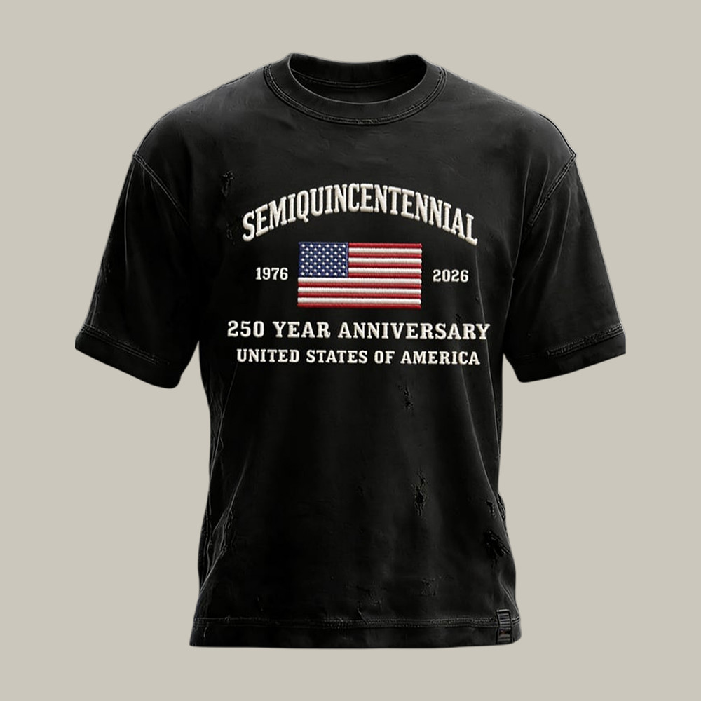 Retro American 250th Anniversary 1776 2026 T-Shirt Semiquincentennial Merch July 4th Gift Retro American 250th Anniversary 1776 2026 T-Shirt Semiquincentennial Merch July 4th Gift - Image 1