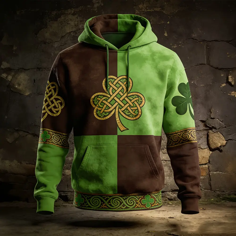 Retro St. Patrick's Day Vintage Hoodie St Patrick's Day 2026 Clothing Gift For St Paddys Day