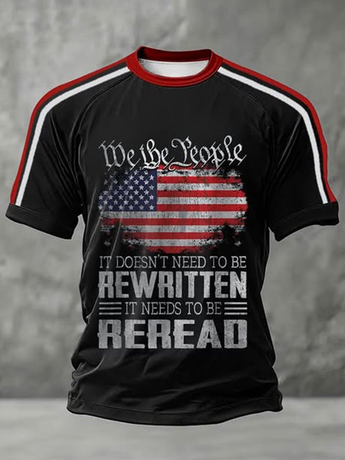 Retro USA 250th Anniversary Print T-Shirt 1776 2026 We The People Merch Mens Gift