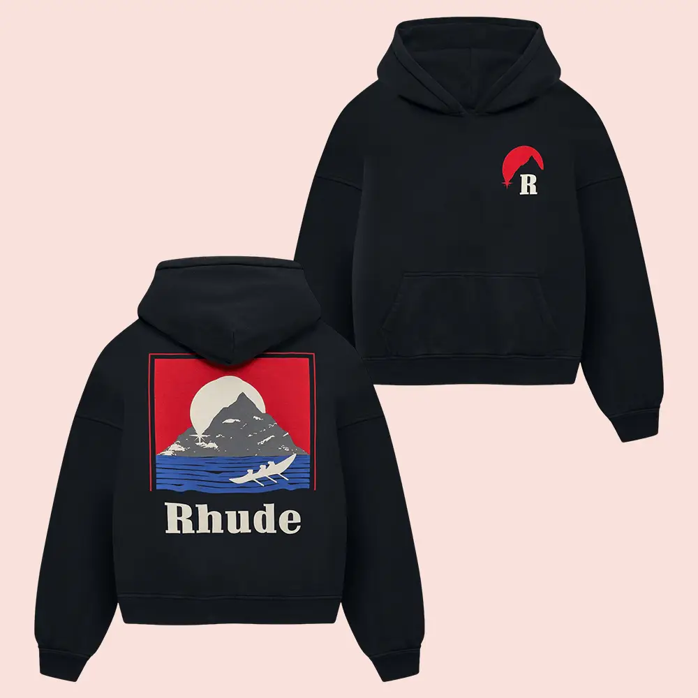 Rhude Merch Moonlight Regatta Hoodie Rhude Hoodie Birthday Gifts For Boyfriend