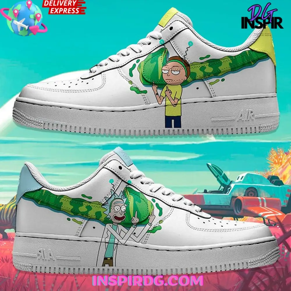 Rick and Morty Swoosh Limited Edition Air Force 1