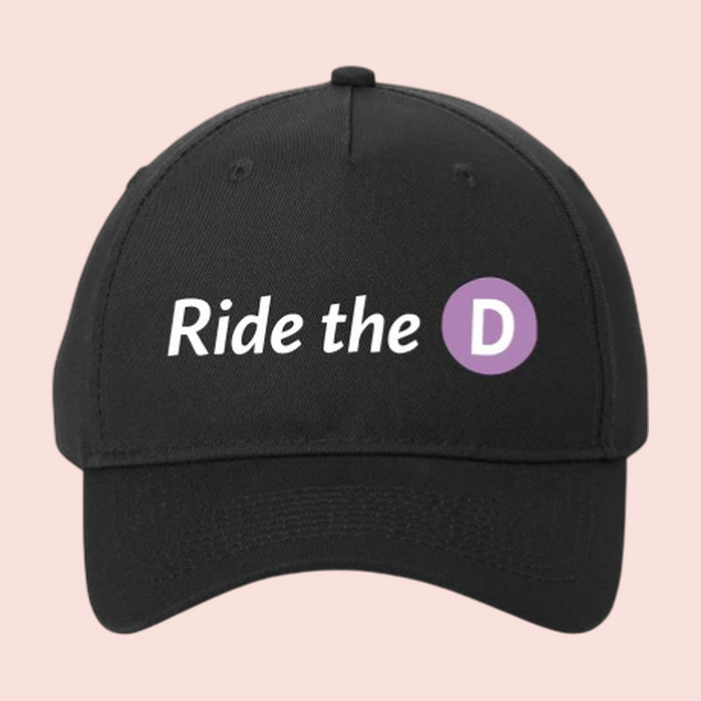 Ride The D Metro Funny Transit Meme Hat City Subway Humor Cap Gift For Men