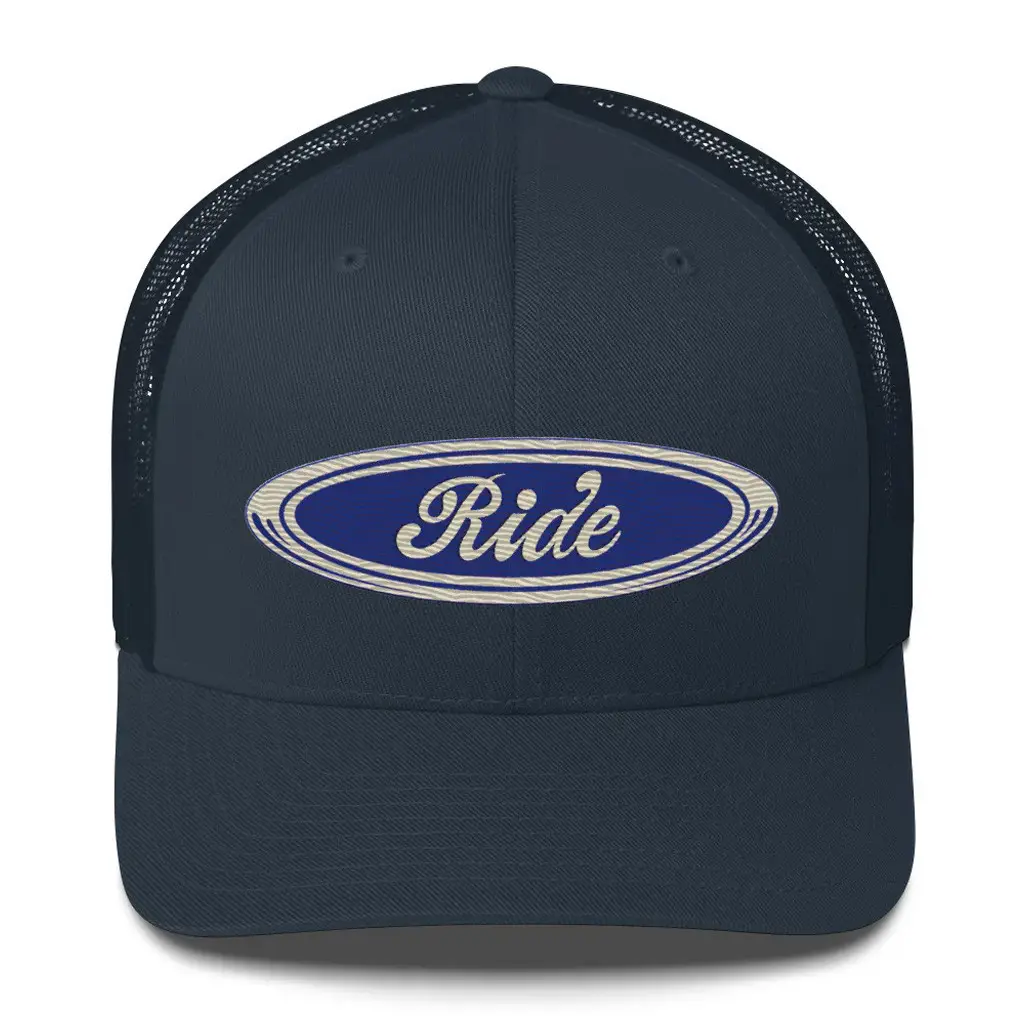 Ride The Pod Merch RIDE Heritage Logo Trucker Hat Xmas Gifts For Men -WearandDecor