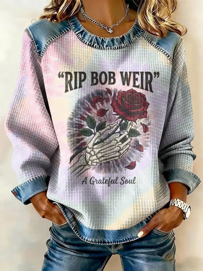 RIP Bob Weir Sweatshirt A Grateful Soul Sweatshirt Bob Weir Memorial Clothing For Her