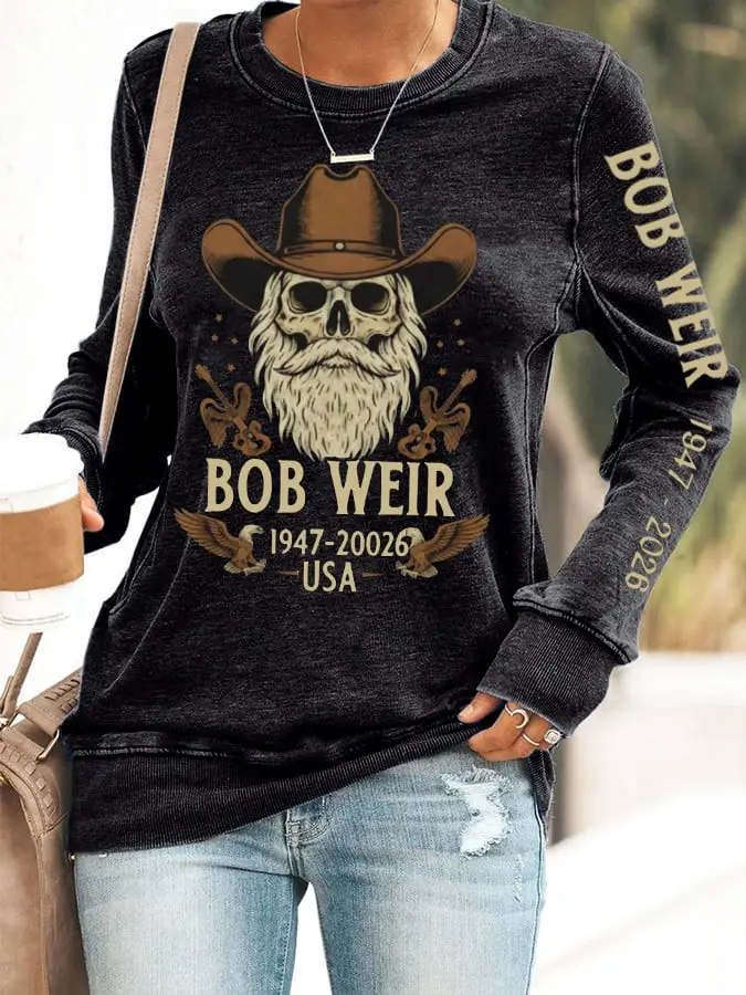 RIP Bob Weir USA 1947 2026 Sweatshirt Women's Bob Weir Memorial Merch Gift For Rock Lovers