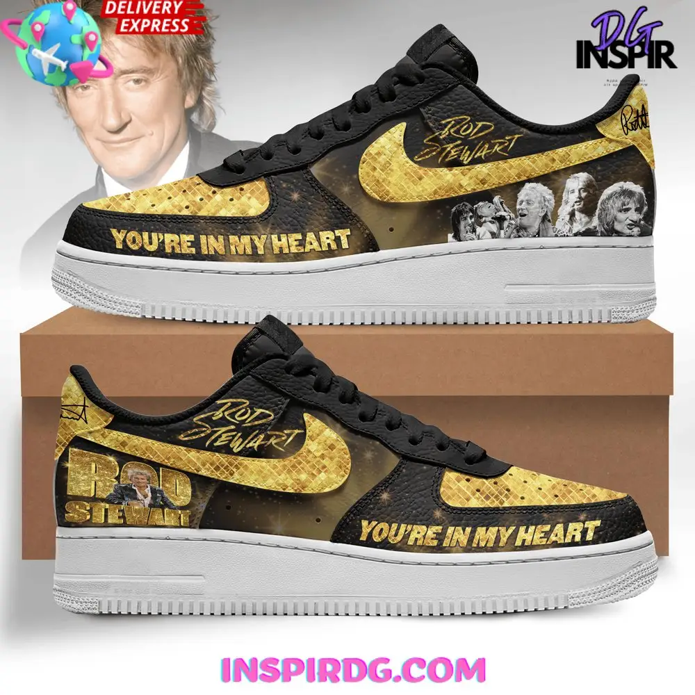 Rod Stewart Golden Luxury Air Force 1