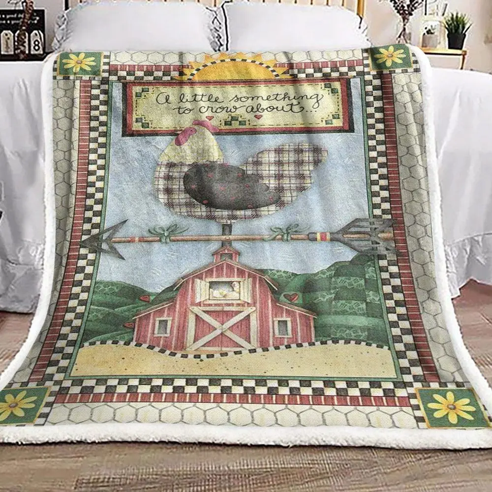 Rooster Chickens Farmhouse Blanket Farm Blanket Unique Gifts For Farmers
