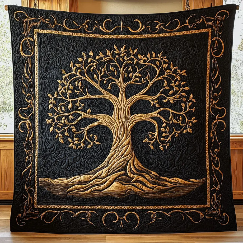 Rooted Spirit Quilt Charming Quilt Blanket Gift for Festive Spirit Rooted Spirit Quilt Charming Quilt Blanket Gift for Festive Spirit - Image 1