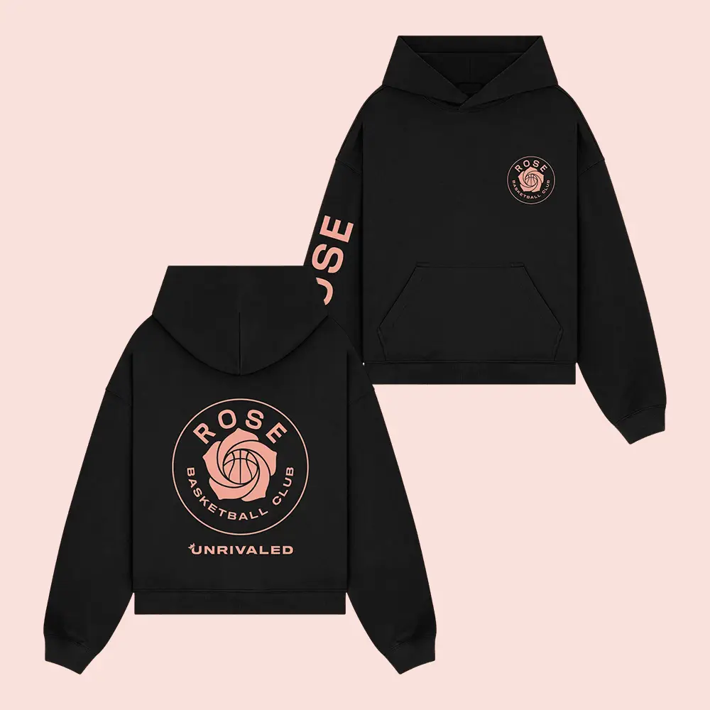 Rose Basketball Club Logo Hoodie Unrivaled Basketball Hooded Sweatshirt Fan Gift Idea Rose Basketball Club Logo Hoodie Unrivaled Basketball Hooded Sweatshirt Fan Gift Idea - Image 1