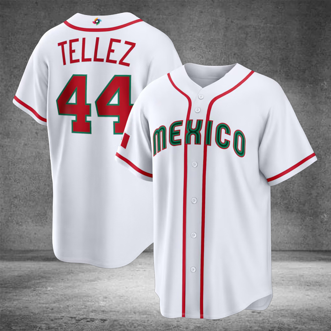 Rowdy Tellez Mexico Baseball 2026 World Baseball Classic Home Stadium Jersey