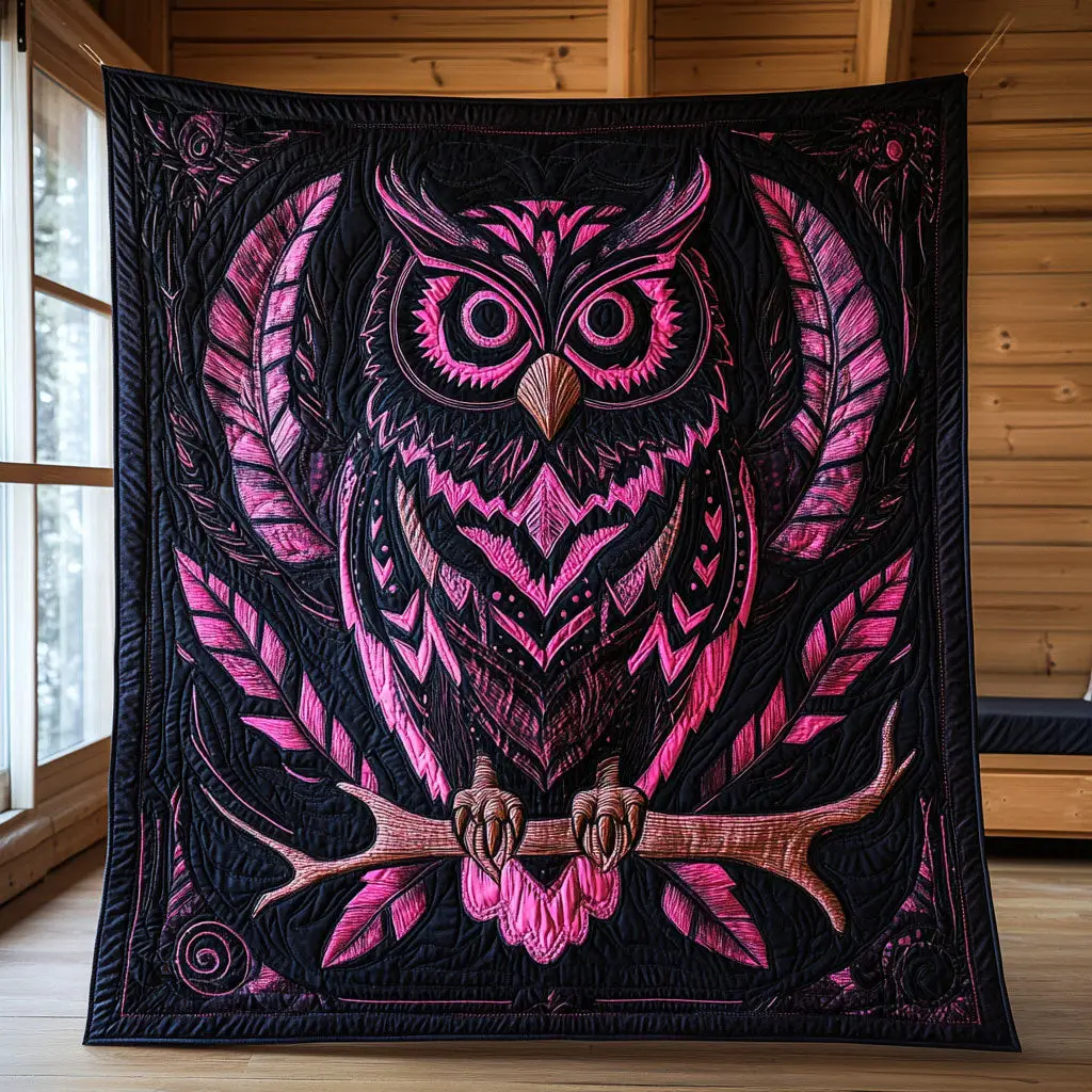 Royal Owl Quilt Ultra-Soft Quilt Blanket for Hotel-Like Experience