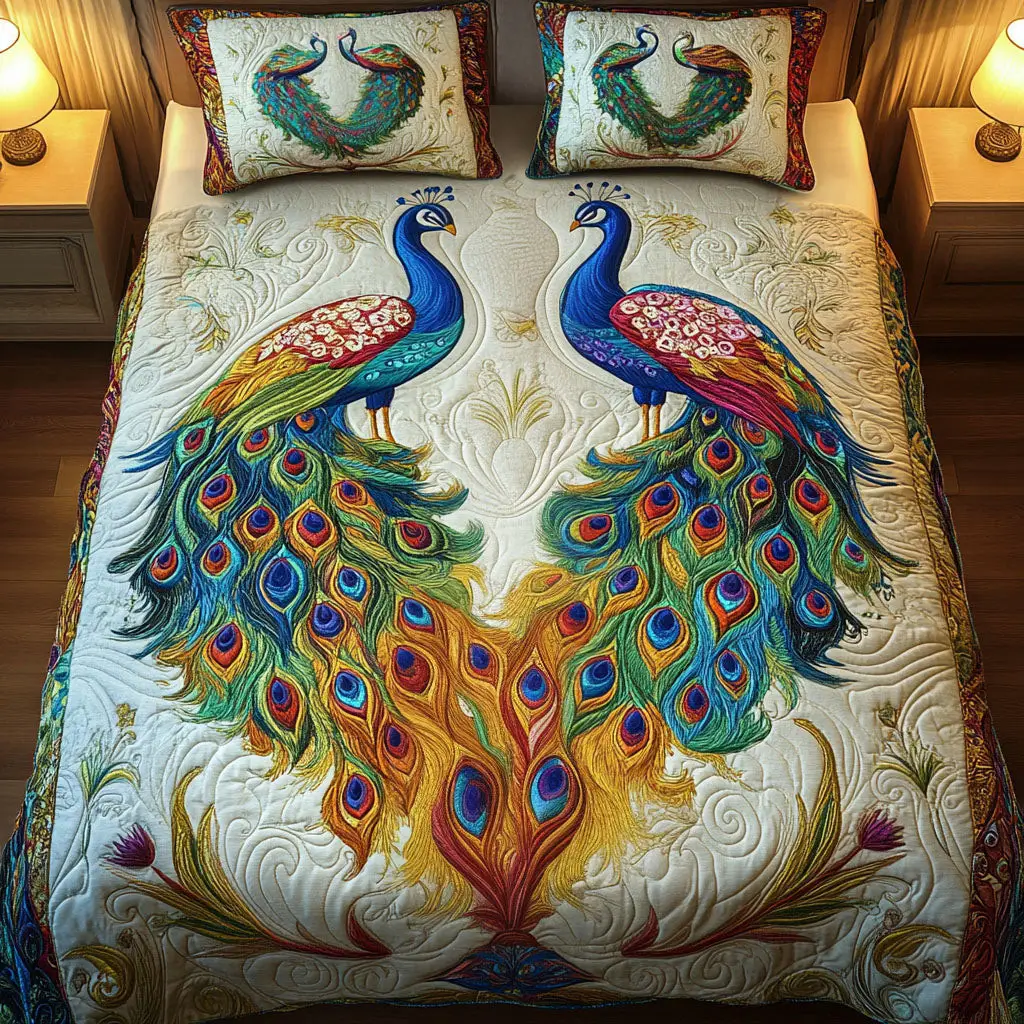 Royal Symphony Quilted Bedding Set Aesthetic Home Decor Best Valentines Gifts For Her Royal Symphony Quilted Bedding Set Aesthetic Home Decor Best Valentines Gifts For Her - Image 1