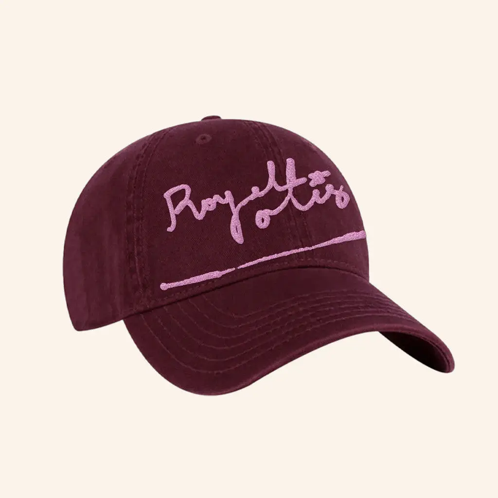 Royel Otis Merch Royel Otis Pink Script Embroidered Hat Gifts For Her -WearandDecor