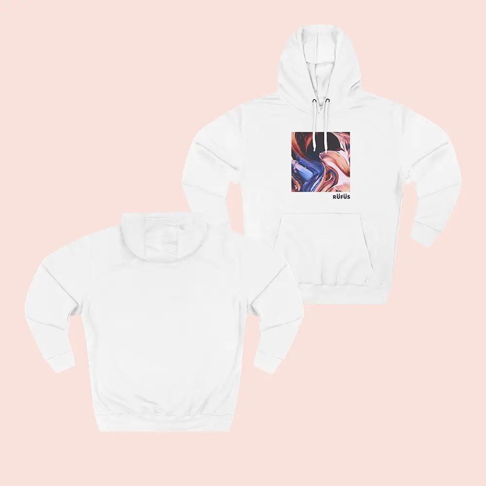 Rufus Du Sol Merch Official Bloom Album Hoodie White RDS Band Merchandise Fan Gifts