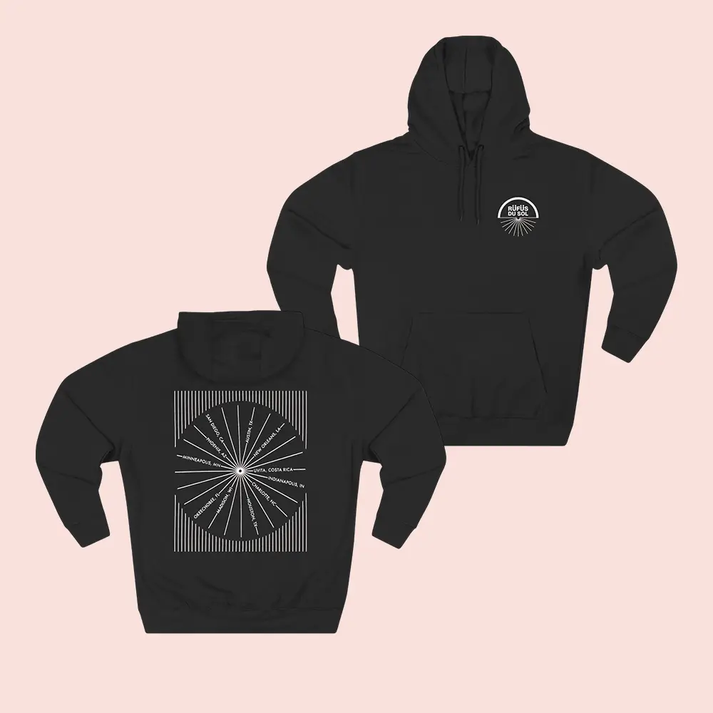 Rufus Du Sol Merch Official Solace Tour Hoodie RDS Band Merch Gifts For Fans