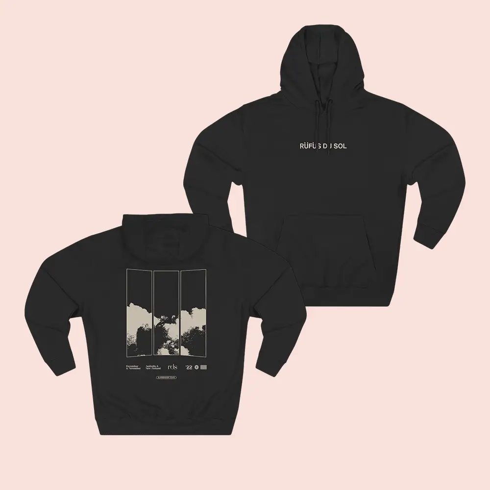 Rufus Du Sol Merch Official Surrender Tour Hoodie RDS Band Merchandise Gifts for EDM Fans
