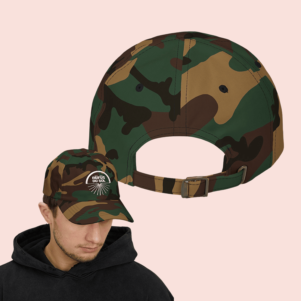 Rufus Du Sol Merch Store Rufus Du Sol Logo Camo Hat Band Camouflage Cap Gifts for Fans