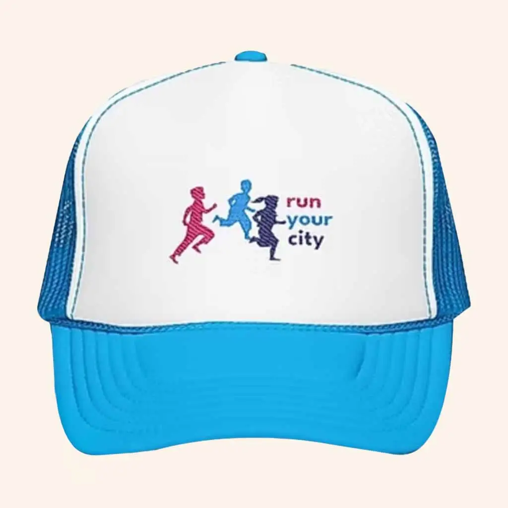 Run Your City Merch Run Your City Logo Trucker Hat Best Christmas Gifts For Son -WearandDecor