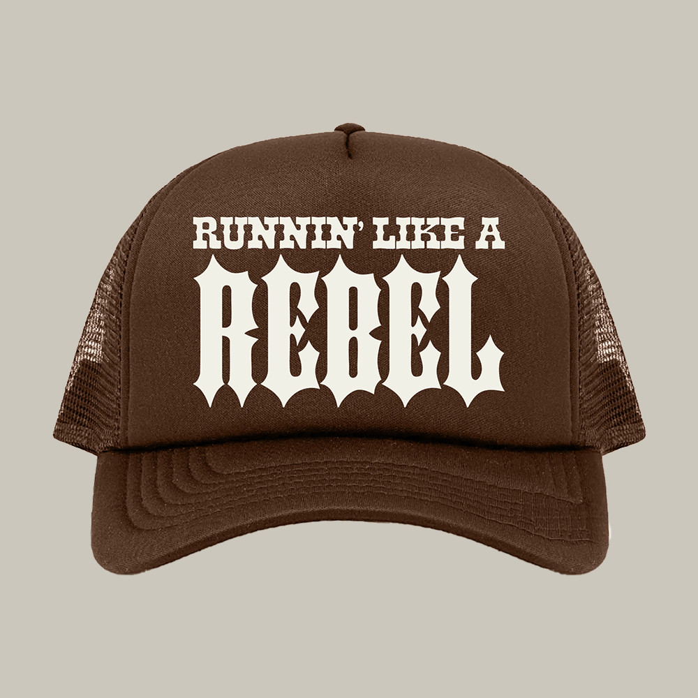 Runnin Like A Rebell Brandon Lake Trucker Hat Brandon Lake Merch Unique Gift For Music Lovers Runnin Like A Rebell Brandon Lake Trucker Hat Brandon Lake Merch Unique Gift For Music Lovers - Image 1