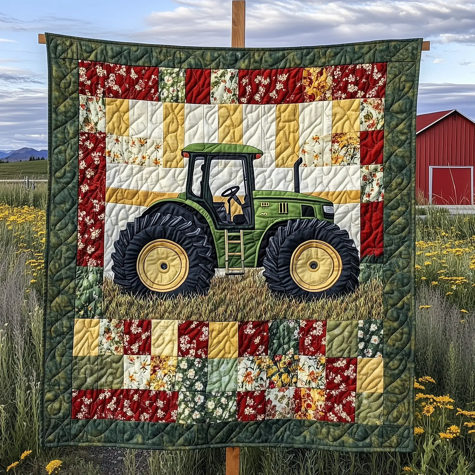 Rustic Rides Quilted Blanket Cozy Farmhouse Transport Throw Cool Farmer Gifts Rustic Rides Quilted Blanket Cozy Farmhouse Transport Throw Cool Farmer Gifts - Image 1