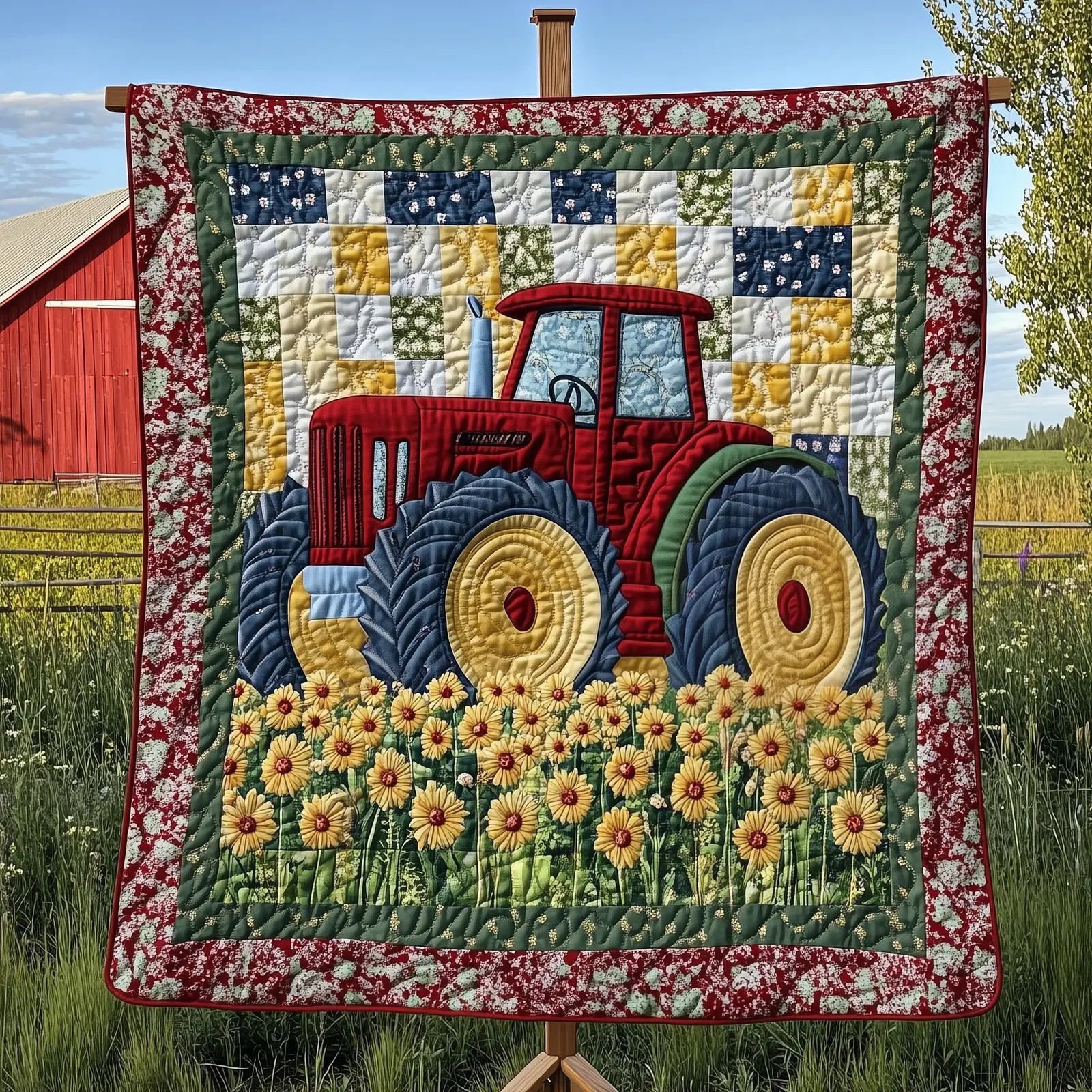 Rustic Rides Quilted Blanket Unique Antique Car Gift Best Presents For Farmers