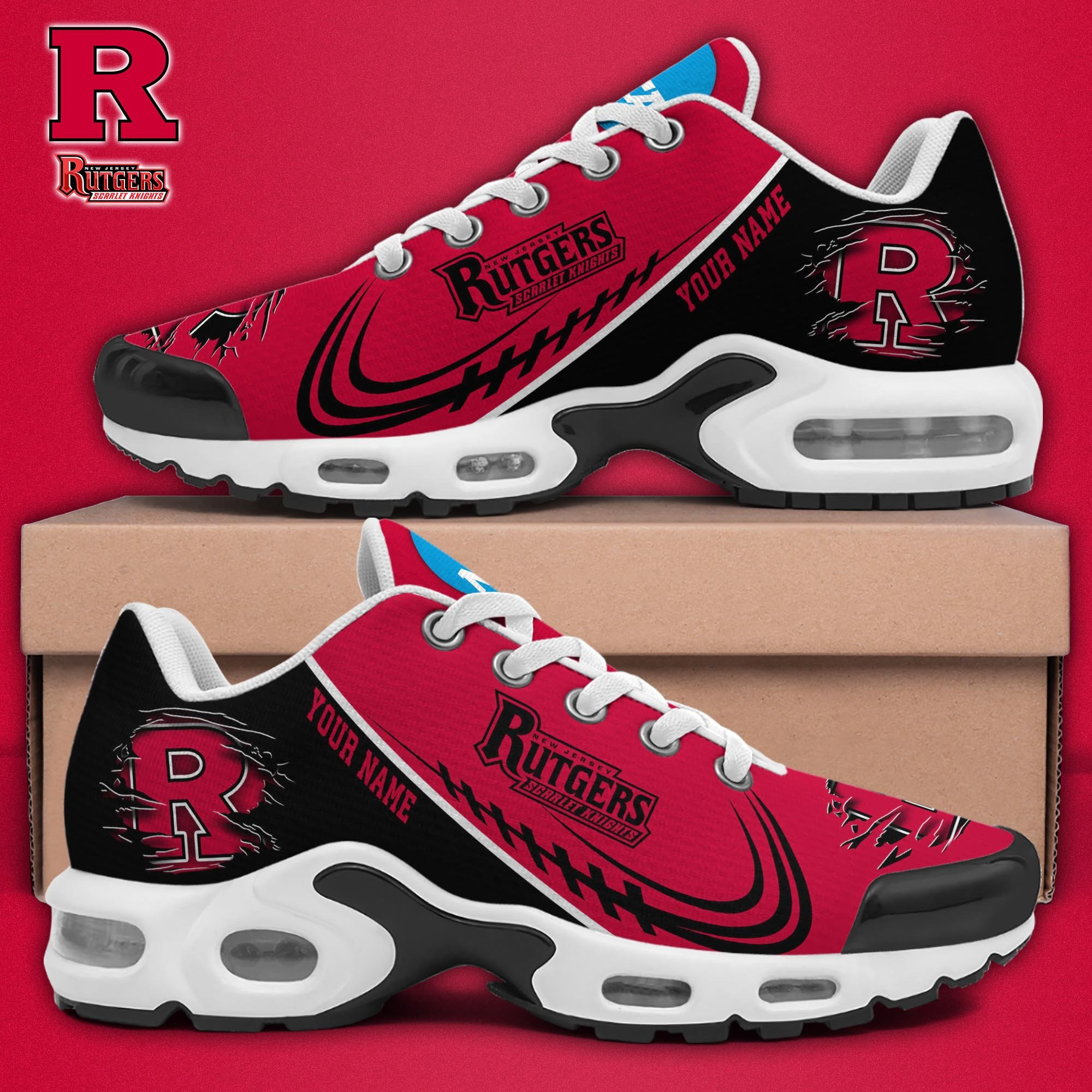 Rutgers Scarlet Knights Shoes 2026 Version Custom Name
