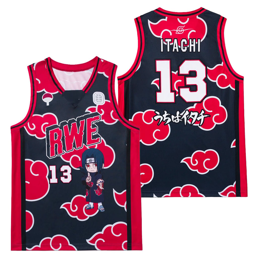 RWE Merch 2026 OTE Naruto RWE Itachi #13 Jersey RWE Basketball Merch Gifts For Anime Lovers