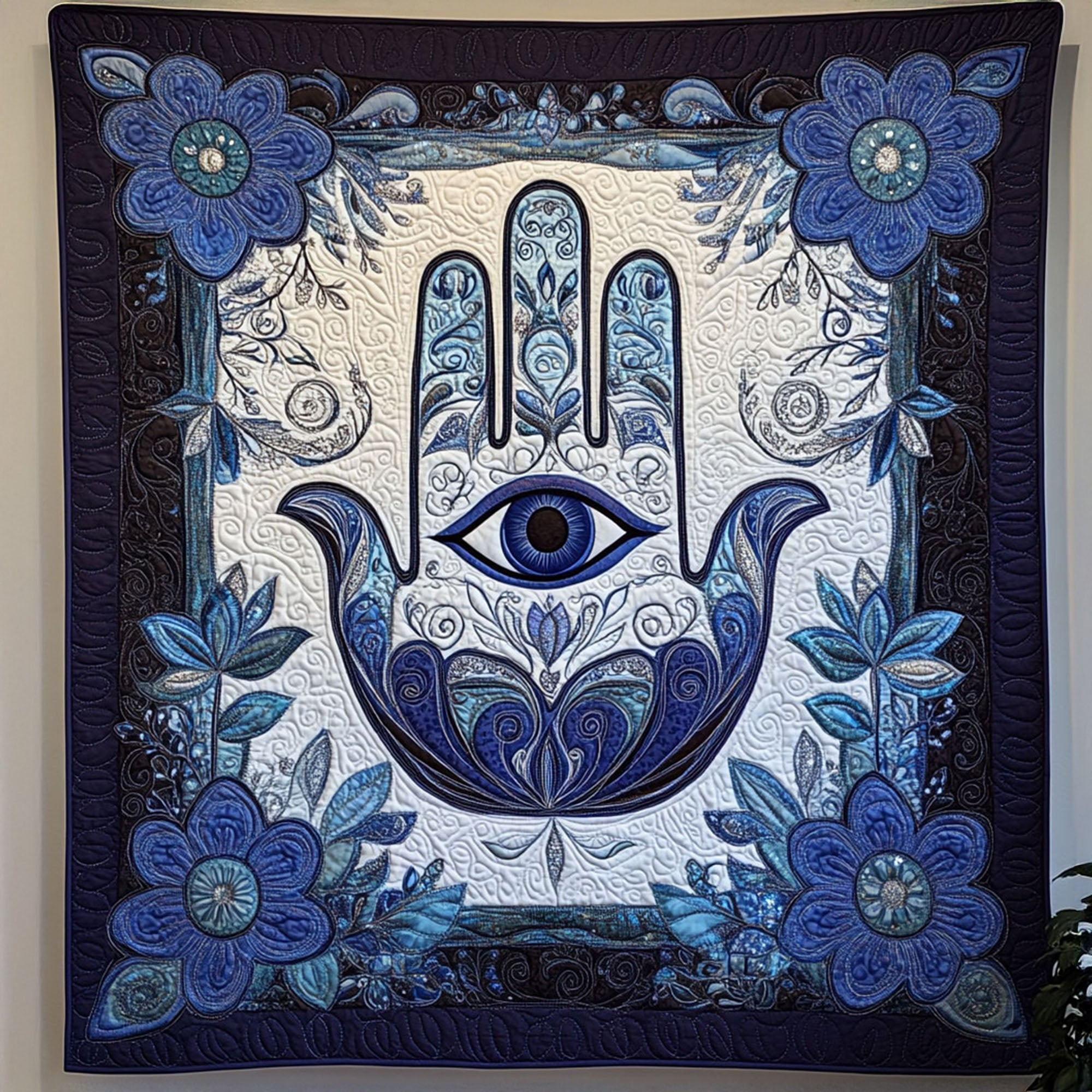 Sacred Mandala Quilted Blanket Sofa Couch Throw Blanket Lotus Gifts For Women