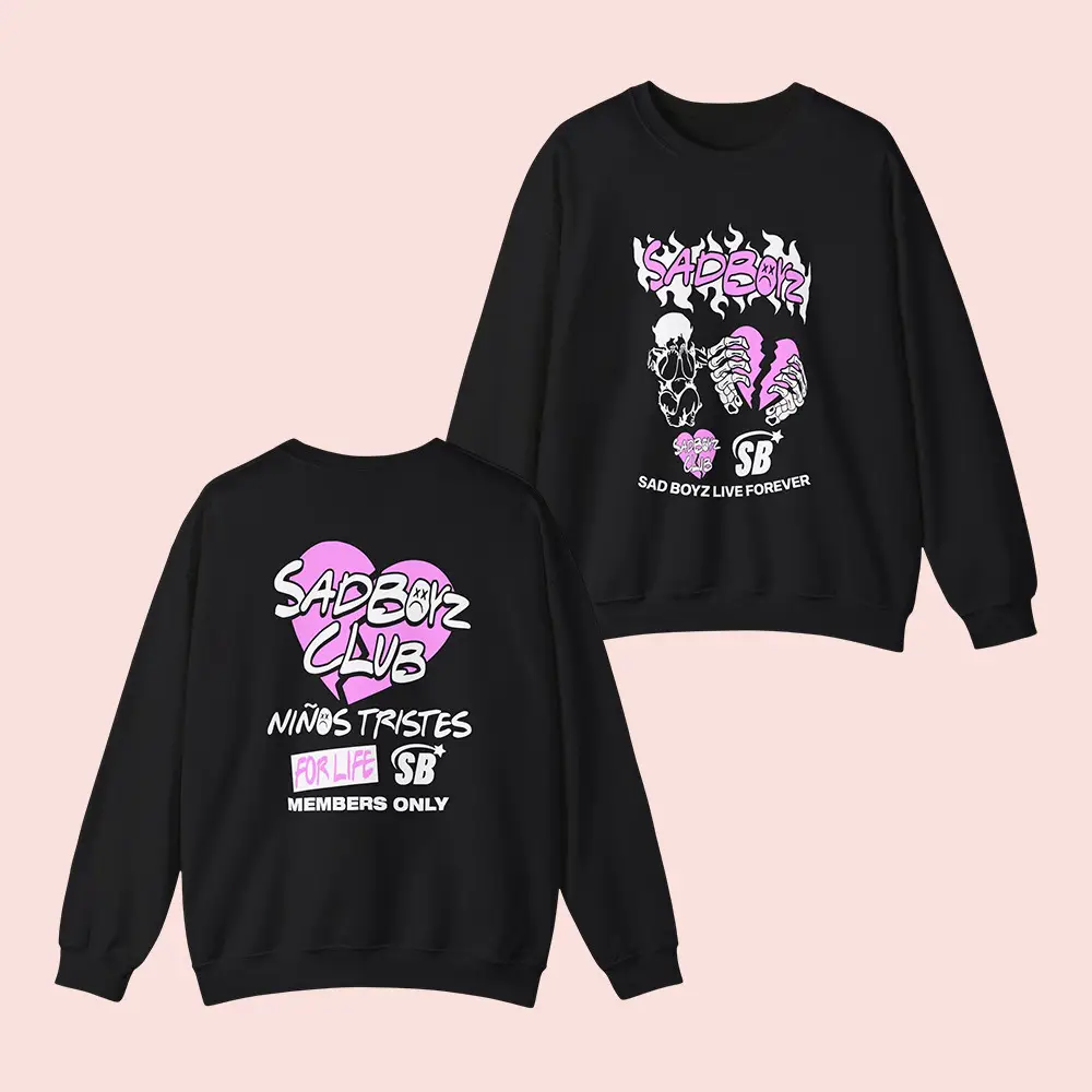 Sad Boyz Merch Sad Boyz By Junior H Club Sweatshirt Fan Merch Clothing For Sale