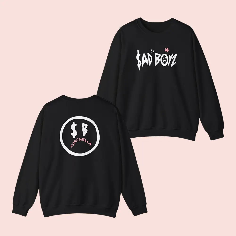 Sad Boyz Merch Sad Boyz Coachella Sweatshirt Junior H Merch Fan Clothing Gifts For Him Her