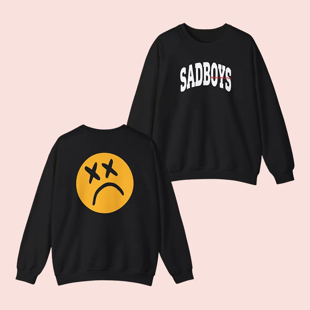Sad Boyz Merch Sad Boyz Junior H Frown Sweatshirt Junior H Merch Best Fan Gifts
