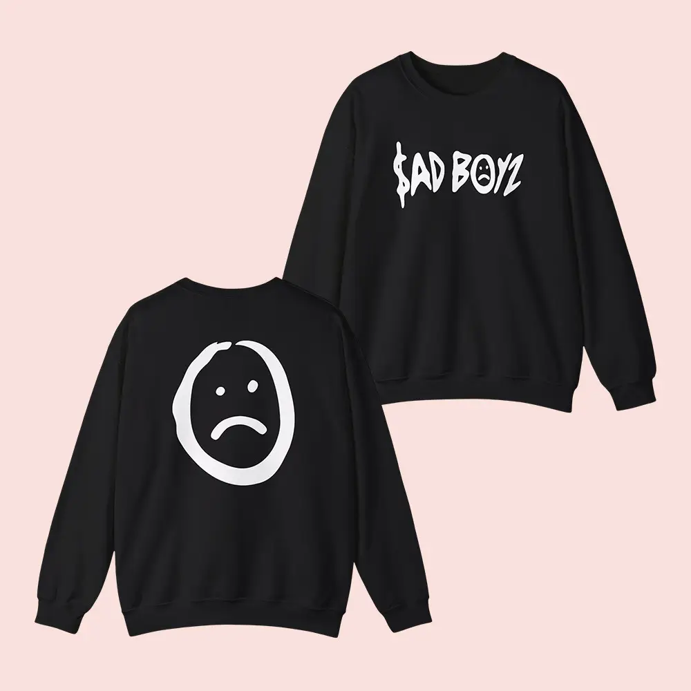 Sad Boyz Merch Sad Boyz Logo Sweatshirt Junior H Merch Fan Merch Clothing For Sale