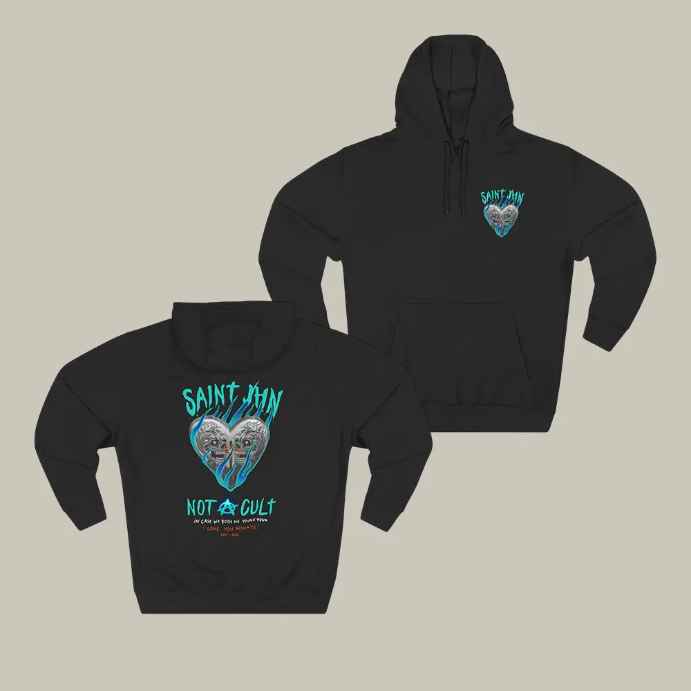 Saint Jhn Chromedd Hearts Hoodie Saint Jhn Fan Hooded Sweatshirt Gift For Music Lover