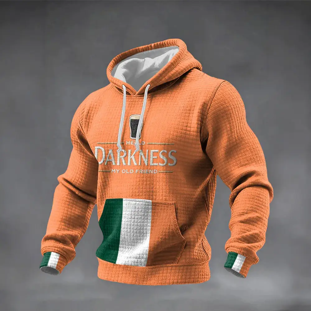Saint Partrick's Day Hello Darkness My Old Friend Hoodie St Paddys Day Apparel Present Ideas